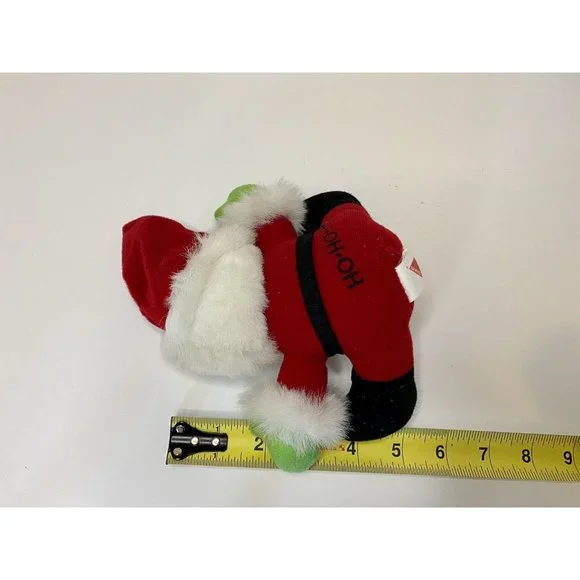 Christmas Santa Claus Window Cling Suction Cup Plush Holiday 1988 Dakin‎ Vintage - Picture 2 of 11
